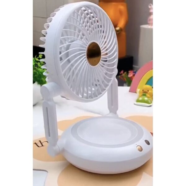 Portable folding fan